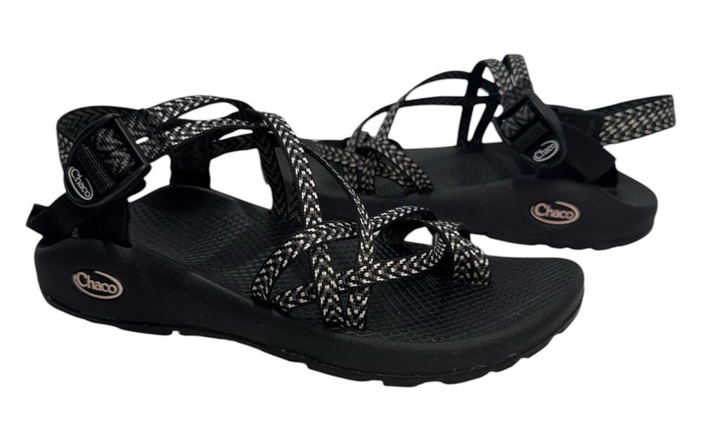 CHACO ZX2 Womens Sandals Sz 8 Boost Black Strappy Round Toe Hiking Classic
